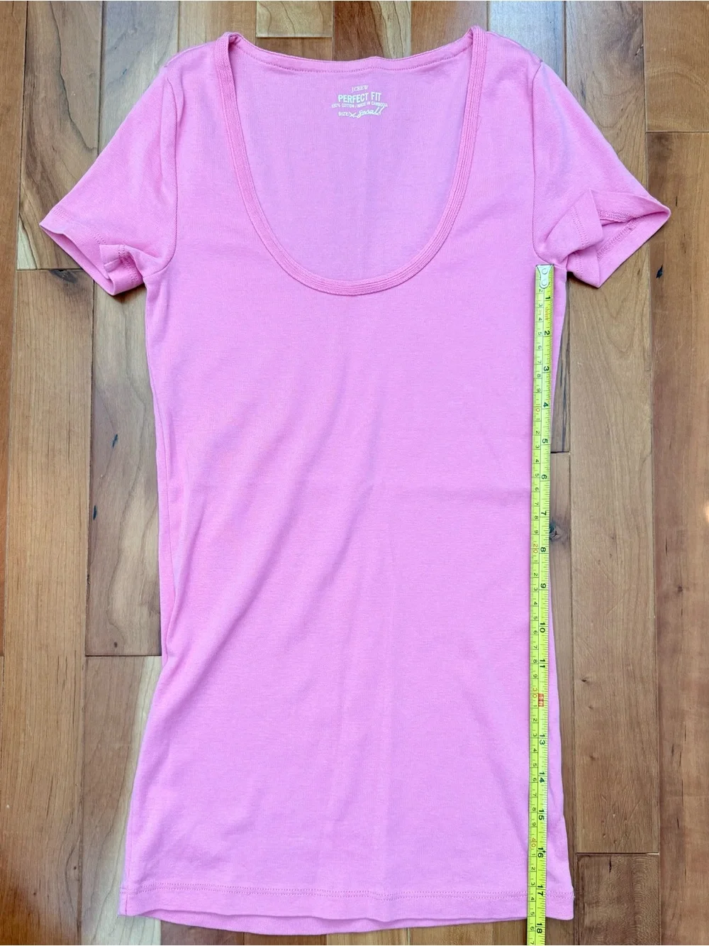 J. Crew Pink Scoop Neck Short Sleeve Tee